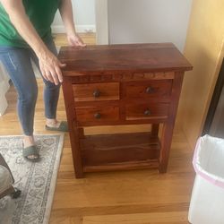 Wooden End Table 