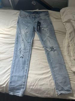 Purple jeans