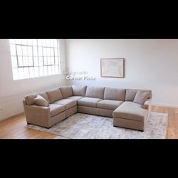 Macy’s Radley 5-Piece Fabric Chaise Sectional Sofa