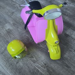 American girl Sized Scooter With Helmet 