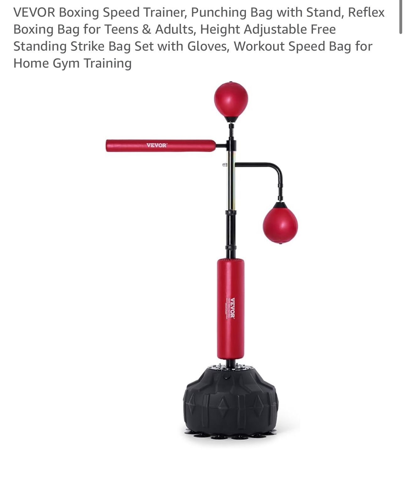 Boxing Speed Trainer, Punching Bag with Stand, Reflex Boxing Bag 