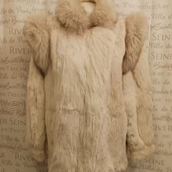 OFF-WHITE RABBIT FUR " Was $180 Now  $90"