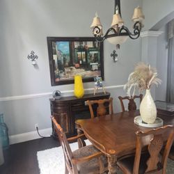 Dining room table with 8 chairs