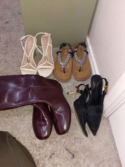 4 pairs of shoes