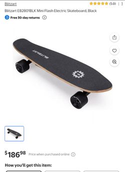 Blitzart Mini Flash Electric Skateboard – Remote & Charger