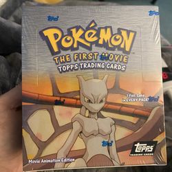 SEALED AND ORIGINAL POKÉMON THE FIRST MOVIE TOPPS BOOSTER BOX.  