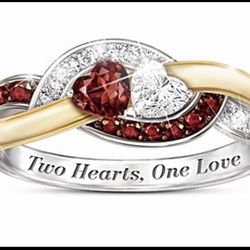 Two Hearts One Love Ring 