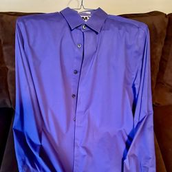 Express 1MX Fitted Long Sleeve Shirt Size Large