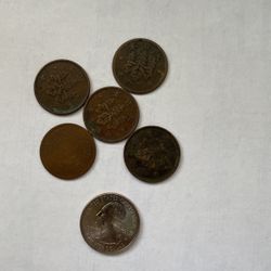 1921 Japanese 1 Sen X5