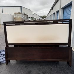 King Bed Frame With Headboard & Footboard. 