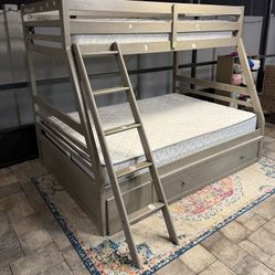 Ashley Furniture Lettner bunk bed. Twin over Full. Mattresses included. Delivery available for an additional cost. 