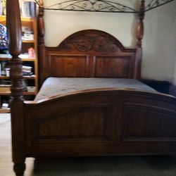 Real Wood Post King Size Bed Only