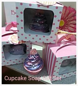 Island kiss cupcake soap