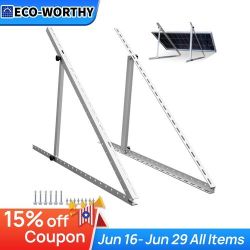 Eco Worthy Solar Panel RV Tilt Mount Brackets Roof Flat Surface Adjustable Frame $35 EACH