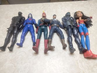 Superhero Action Figure Lot of 6