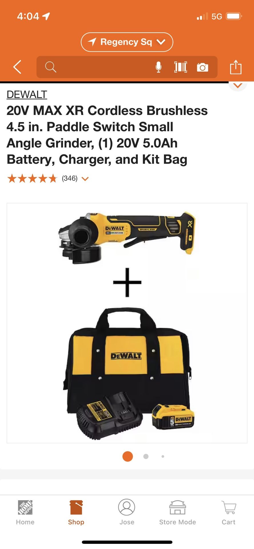 Dewalt Grinder 20v Combo