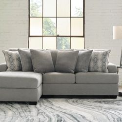 Ashley Gray 2-Piece Sectional Sofa with Chaise