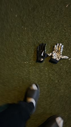 Nike shark football gloves