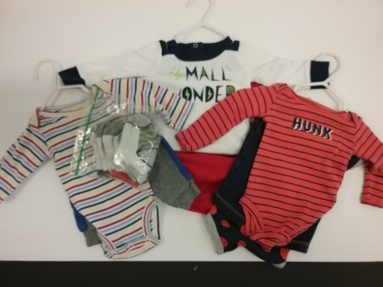 Newborn Infant Boy clothes, crib bedding, toys teethers 78-pc