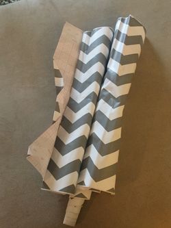 Chevron gray contact paper
