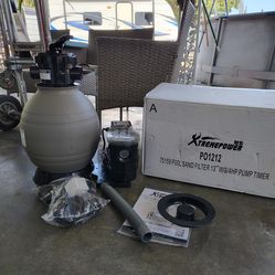 NEW 13" sand filter set for above ground swimming pool NUEVA