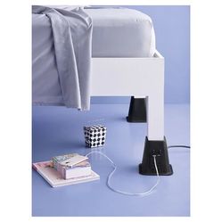 Powered bed risers pedestal