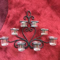  8 Votive Candle Holder Wall Hanging