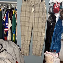 SO Cuffed Work Pants – Brown/Black/White – Size Large