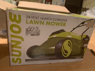 Sun Joe MJ401C-XR 14-Inch 28V 5 Ah Cordless Lawn Mower w/Brushless Motor, Green