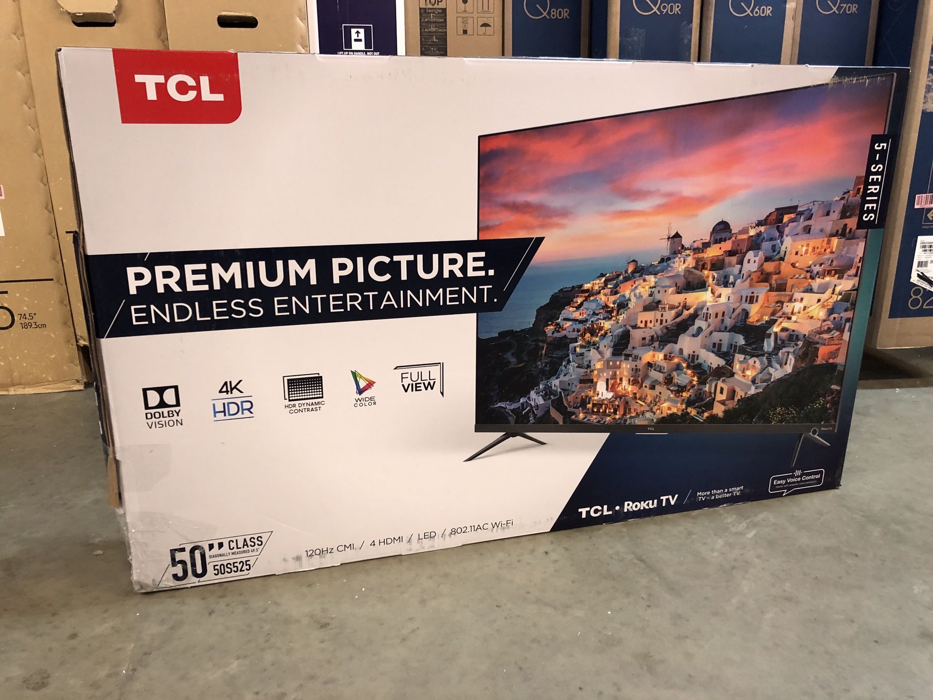 TCL 50-inch 5 Series 4K UHD Smart Roku TV 50S525