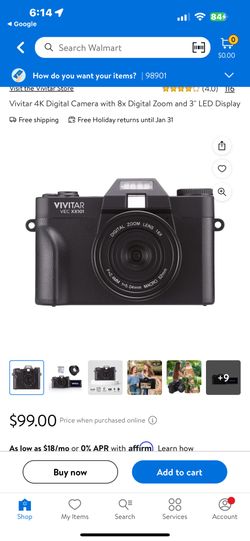 Vivitar 4k Wifi Camera