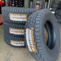 265/70/17 Arroyo At ( 4 new tires ) installed