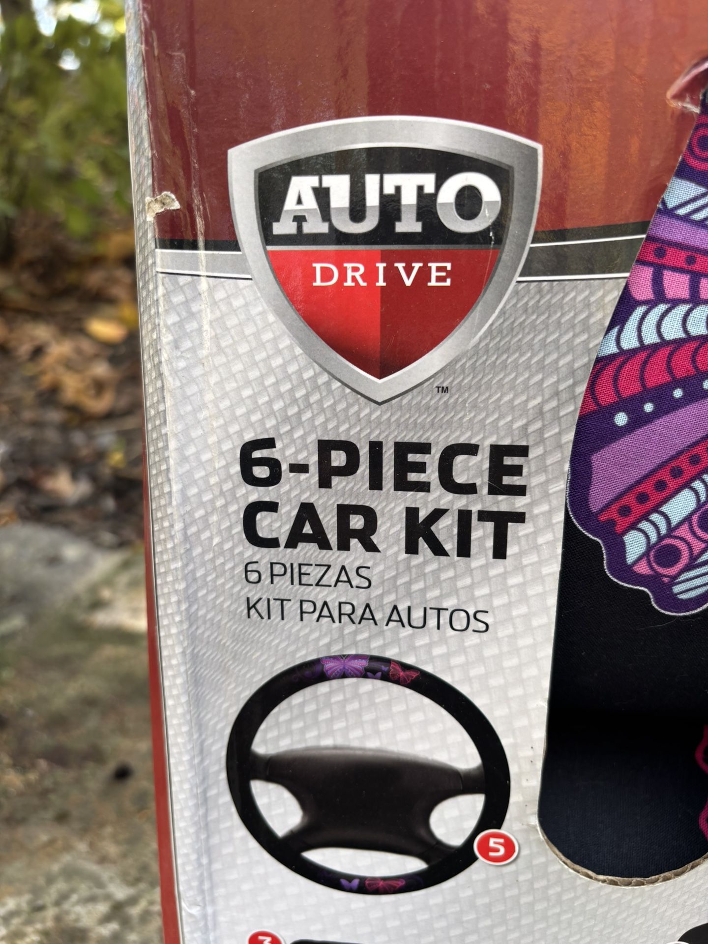 6 Pc Auto Car Kit-Seat Covers And More (New)