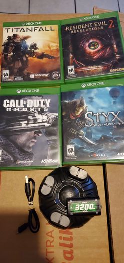 Xbox One Games and Battery's & Charger Dock