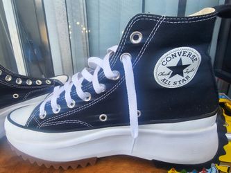 Converse Run Star Hike Hi Men Shoes Sneakers high tops Black 100% Authentic