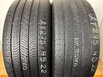2 tires 275 45 22 Continental Crosscontact rx high tread no repairs