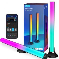 Govee RGBIC Light Bars, 15 Inches WiFi TV Backlight Suitable for 45-70 inch TVs, Smart Light Bars with Multiple Placement Options, Work with Alexa and