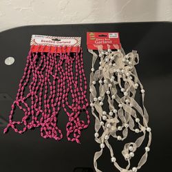 Christmas Beaded Garlands For Small X-mas Tree