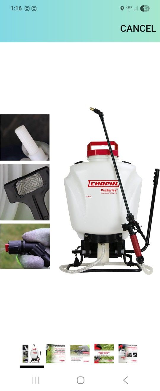 **NIB** CHAPIN BACKPACK SPRAYER