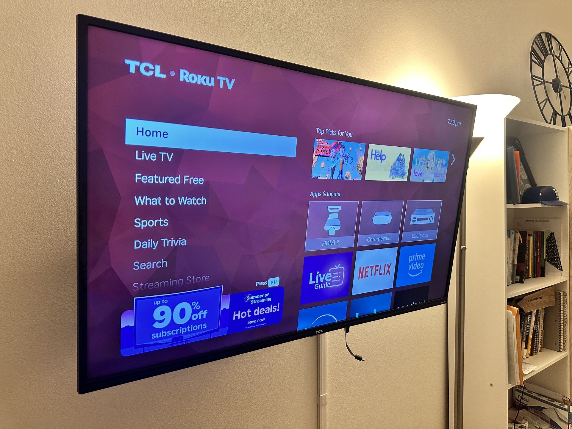 For Sale: TCL Roku Smart TV 40 w/ Remote, Chromecast & Wall Mount – $60 (All Included!)