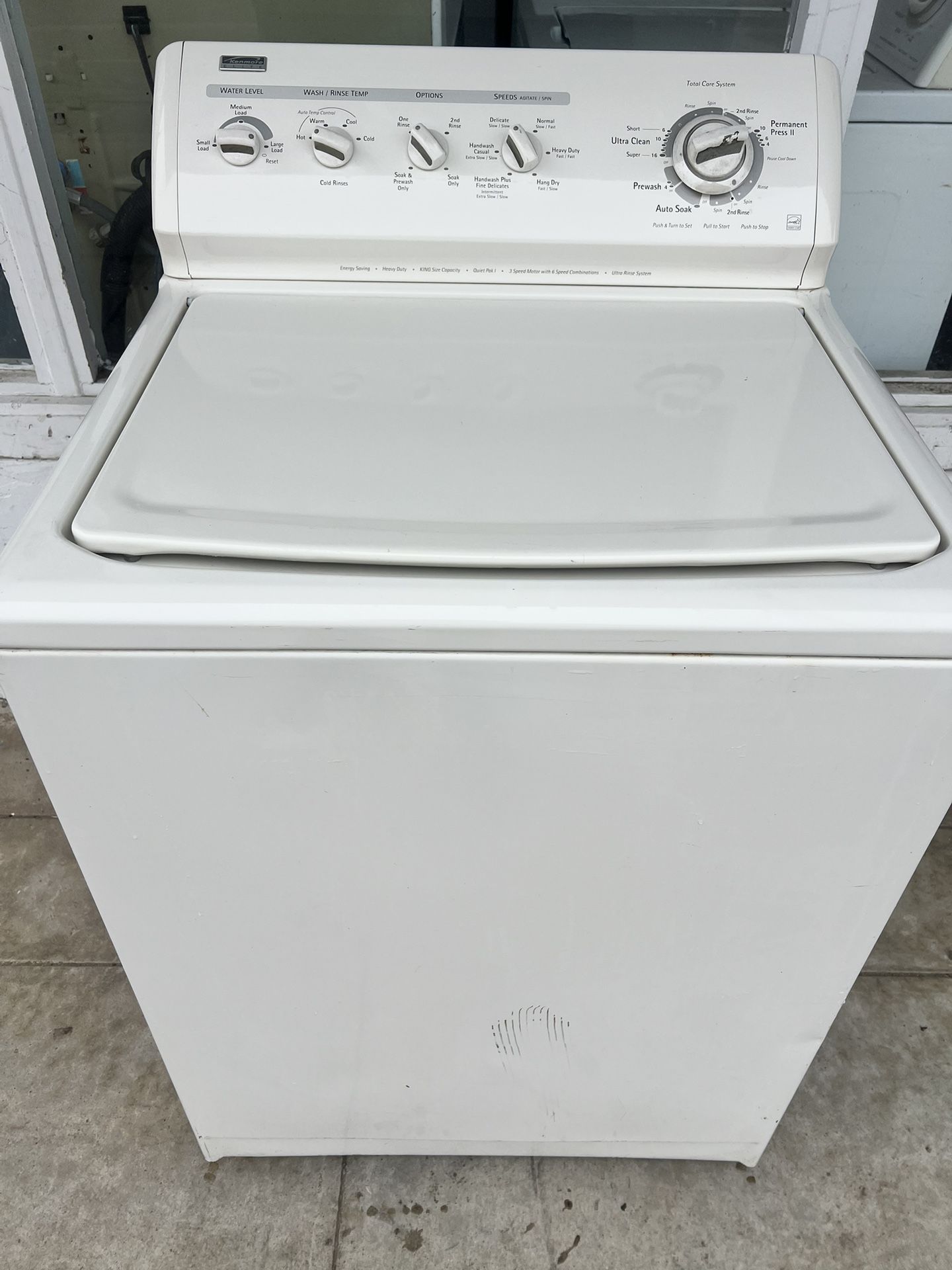 King size Capacity Kenmore Washer