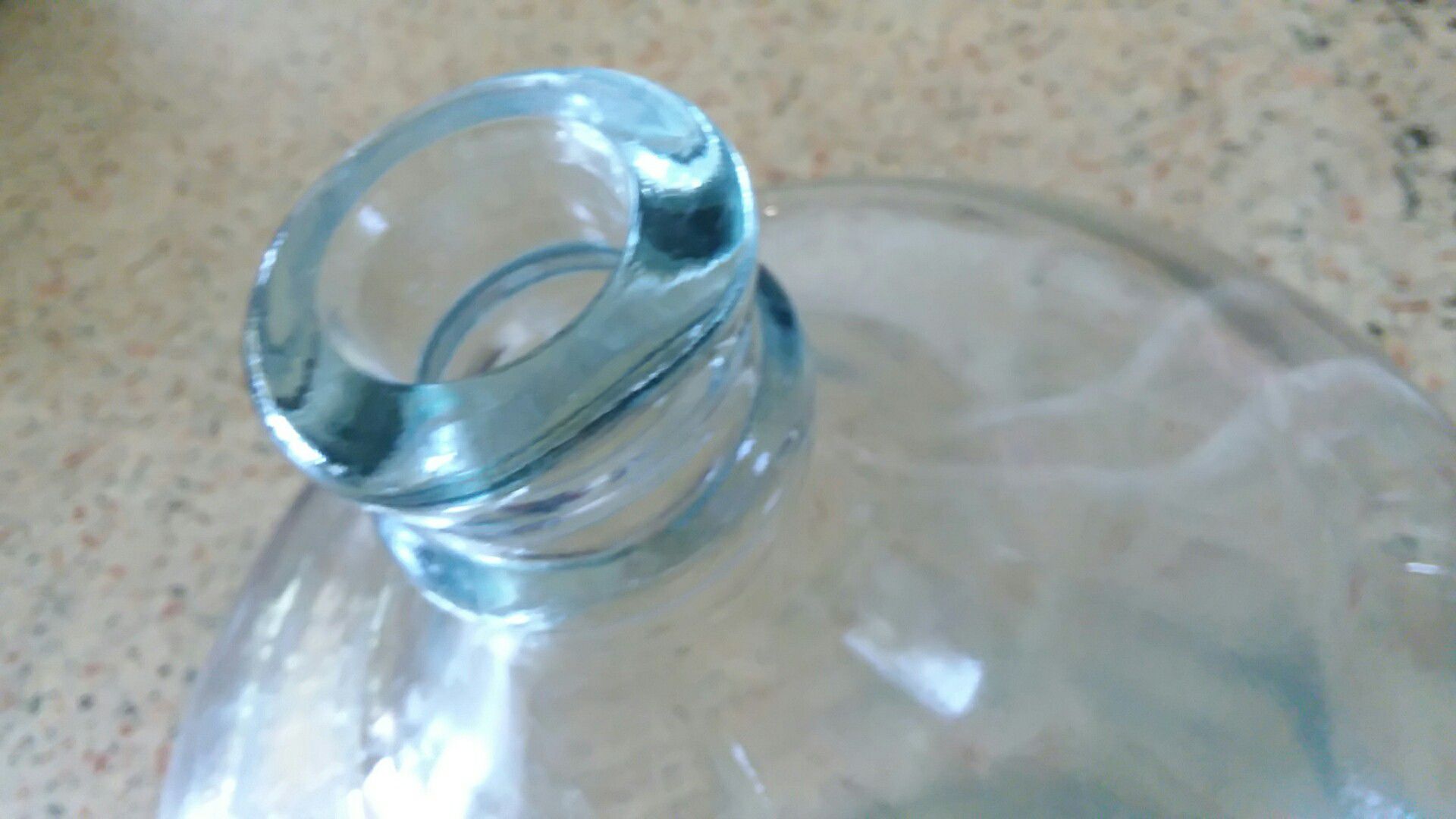 Vintage CRISA 5 Gallon 18.9 Liters Clear Glass Water Bottle Jug