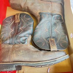 Justin Western Work Boots 