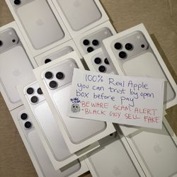 Apple iPhone 17 Pro Max silver unlocked sealed with apple receipt I can deliver