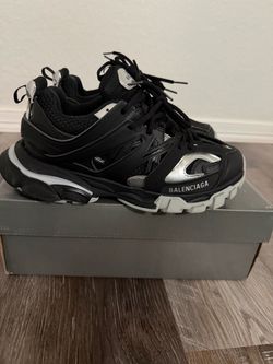 Balenciaga tracks black and silver