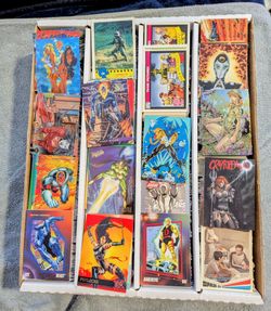 3200 Count Box of Marvel, DC, TV, Movie Cards.