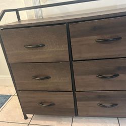 6 Drawer Double Dresser 33x12 inches and height 32 inches 