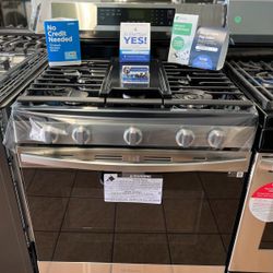 Samsung 6.0 Cu Ft Smart Gas Range With Air Fry & Convection