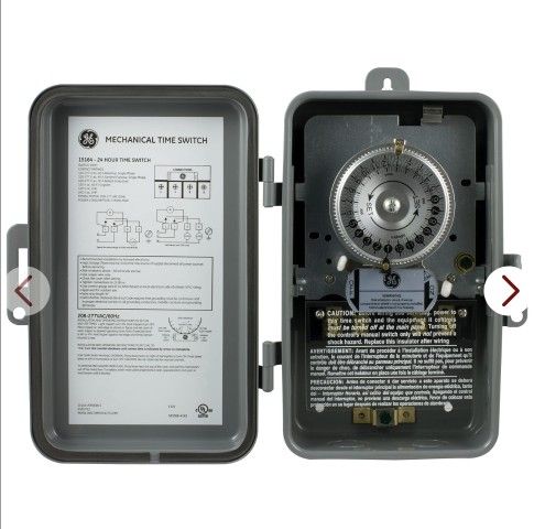 GE 24-Hour Mechanical Pool Timer Switch