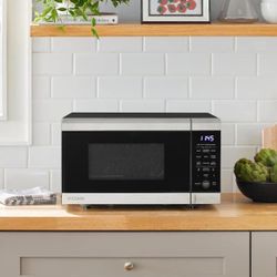 19 in. 0.9 cu. ft. 900-Watt Countertop Microwave Oven in Stainless Steel with Convection and Air Fry